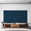 vidaXL Painel de parede 12 pcs 60x30 cm veludo 2,16 m&sup2; azul