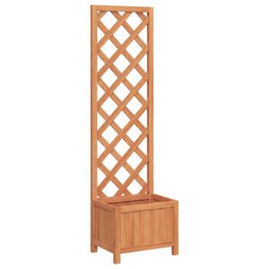 vidaXL Vaso com treli&ccedil;a 40x30x135 cm madeira de abeto maci&ccedil;a