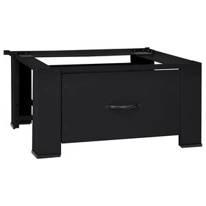 vidaXL Pedestal para M&aacute;quina de Lavar Preto 64 x 55 x 32,5 cm A&ccedil;o