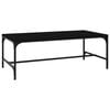 vidaXL Mesa de centro 80x50x35 cm derivados de madeira preto
