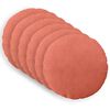 vidaXL Capa almofada 6 pcs HEERLEN Laranja Vermelho &Oslash; 30 cm cord&atilde;o