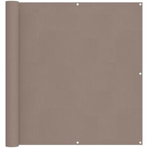 vidaXL Tela de Varanda Cinzento-acastanhado 110 x 500 cm Tecido Oxford
