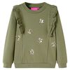 Sweatshirt para crian&ccedil;a cor caqui 104