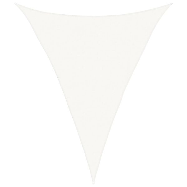 vidaXL Para-sol estilo vela 160 g/m&sup2; 4x5x5 m PEAD branco