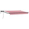 vidaXL Toldo retr&aacute;til manual com LEDs 3 x 2,5 m