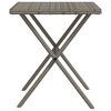 vidaXL Espregui&ccedil;adeiras com mesa 2 pcs vime PE cinzento