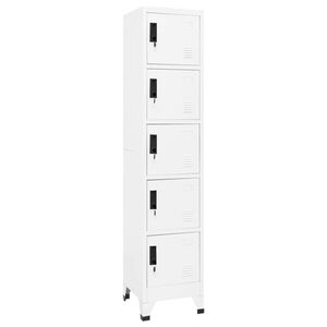 vidaXL Cacifo 38x40x180 cm a&ccedil;o branco