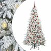 vidaXL &Aacute;rvore de Natal Articulada Artificial Branco 180 cm PE e PVC