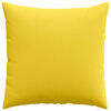 vidaXL Travesseiros de Sof&aacute; 2 pcs Amarelo Claro 80 x 80 cm tecido