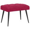 vidaXL Banco com bot&otilde;es estofados Vinho Vermelho 60 x 40 x 45 cm