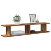 vidaXL Estantes parede 2 pcs 105x18x20 cm deriv. madeira madeira velha