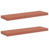 vidaXL Prateleira de Parede 2 pcs Vermelho 90 x 23,5 x 4 cm