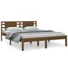 vidaXL Estrutura de cama 140x200 cm pinho maci&ccedil;o castanho-mel