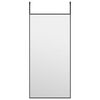 vidaXL Espelho para porta 30x60 cm vidro e alum&iacute;nio preto