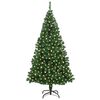 vidaXL &Aacute;rvore de Natal Artificial Verde 180 cm PVC, A&ccedil;o e Pl&aacute;stico