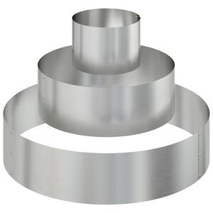 vidaXL Vaso de Jardim Prateado 90 x 90 x 20 cm A&ccedil;o Galvanizado