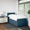 vidaXL Cama boxspring com colch&atilde;o 80x200 cm veludo azul