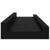 vidaXL Prateleiras de parede 4 pcs 40x9x3 cm preto
