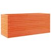 vidaXL Vaso/floreira de jardim 110x40x46 cm pinho maci&ccedil;o castanho mel