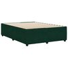 vidaXL Estrutura de cama sem colch&atilde;o 160x200 cm veludo verde-escuro