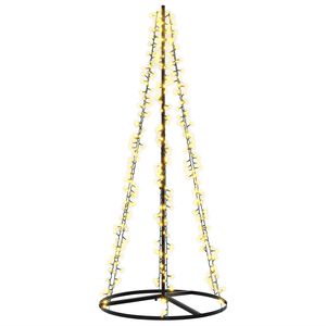 vidaXL &Aacute;rvore de Natal LED 165 cm 540 LED Branco quente A&ccedil;o Preto