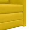 vidaXL Sof&aacute;-Cama 60cm Amarelo Escuro Veludo