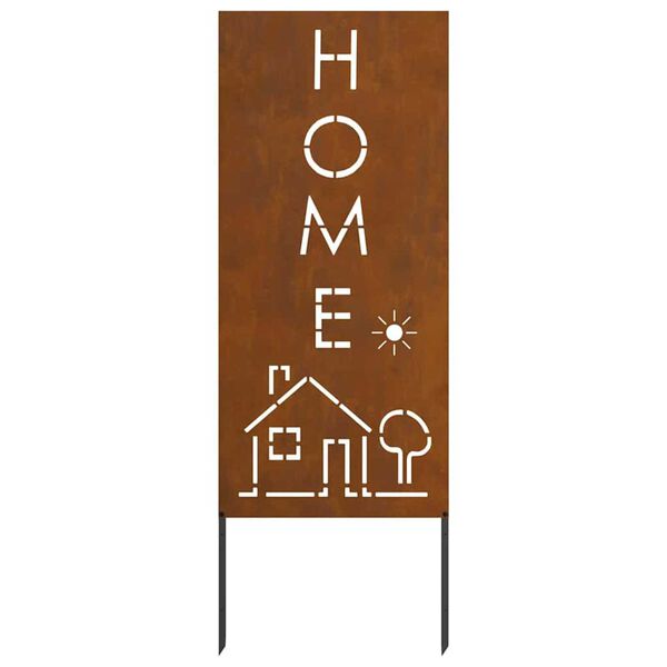 vidaXL Tela de Privacidade para Jardim Ferro Enferrujado 50 x 140 cm