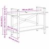 vidaXL Estante Cinza Sonoma 100 x 33,5 x 64 cm Madeira processada