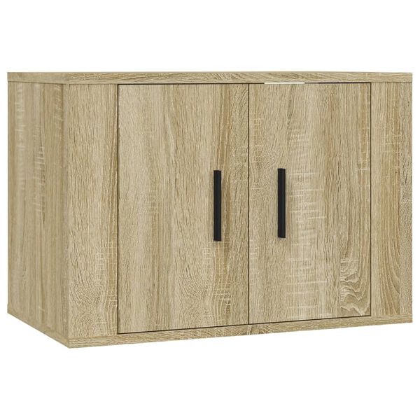 vidaXL M&oacute;veis de TV de parede 2 pcs 57x34,5x40 cm carvalho sonoma