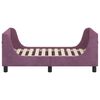 vidaXL Estrutura de Cama para Crian&ccedil;a com Cabeceira Roxo 70 x 140 cm