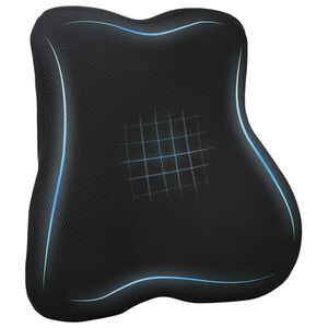 vidaXL Almofada lombar Preto Espuma de Mem&oacute;ria 40 x 40 x 11 cm