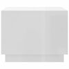 vidaXL Mesa de centro 55x55x43 cm aglomerado branco brilhante