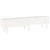 vidaXL Canteiro elevado de jardim 160x30x38 cm pinho maci&ccedil;o branco