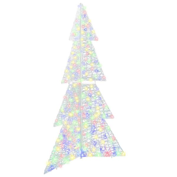 vidaXL &Aacute;rvore de Natal com 240 LEDs Multicolor 180 cm Acr&iacute;lo