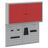 vidaXL Conjunto de Arm&aacute;rios de Ferramentas 3 unid. Vermelho