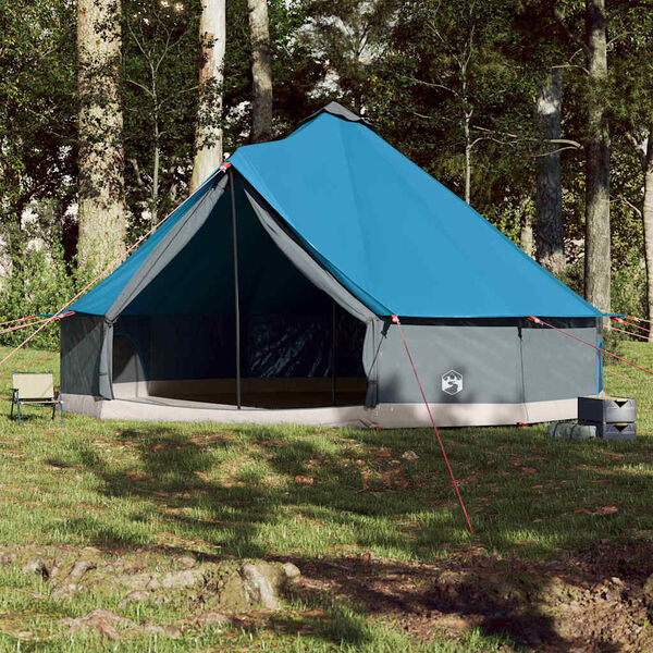 vidaXL Tenda familiar tipi para 12 pessoas impermeável azul