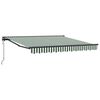 vidaXL Estrutura de Toldo Verde e Branco 350 x 250 cm