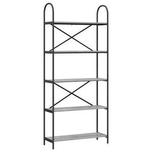 vidaXL Estante Cinza Sonoma 80 x 30 x 183 cm Madeira processada