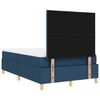 vidaXL Cama Box com colch&atilde;o com cabeceira Azul 120 x 200 cm tecido