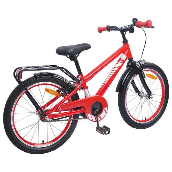 vidaXL Bicicleta Infantil 18 Polegadas para 5-7 anos Vermelho
