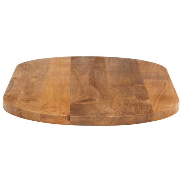 vidaXL Tampo de mesa oval 100x50x2,5 cm madeira de mangueira maci&ccedil;a