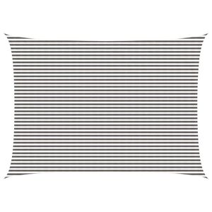 vidaXL Vela de Sombra Cinza Claro e Branco 5 x 7 m HDPE