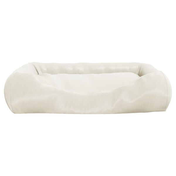 vidaXL Almofad&atilde;o p/ c&atilde;es com almofadas 75x58x18 cm oxford bege