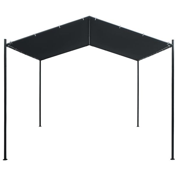 vidaXL Gazebo tenda com toldo 3x3 m a&ccedil;o antracite