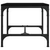 vidaXL Mesa de apoio 40x40x35 cm derivados de madeira preto