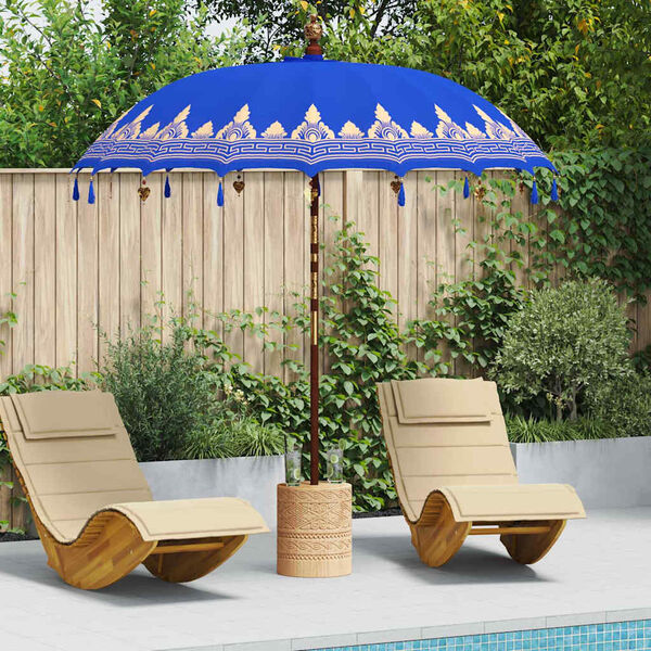 vidaXL Parasol Balin&ecirc;s Azul 215 x 215 x 260 cm