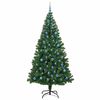 vidaXL &Aacute;rvore de Natal Artificial Verde 240 cm PVC, A&ccedil;o e Pl&aacute;stico