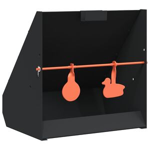 vidaXL Apanha-chumbos Preto 31 x 23 x 31,5 cm A&ccedil;o