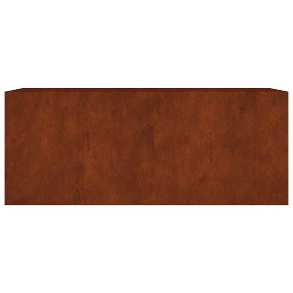 vidaXL Canteiro elevado de jardim 200x80x80 cm a&ccedil;o corten