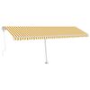 vidaXL Toldo el&eacute;trico com LED e sensor 6 x 3 m